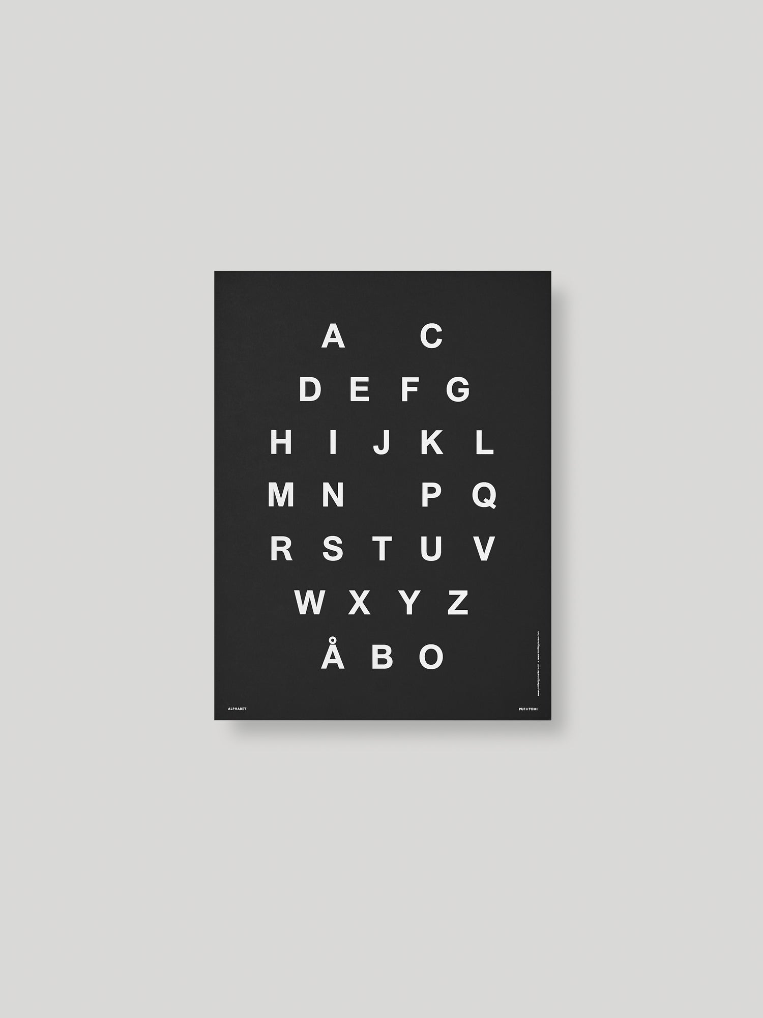 ALPHABET JULISTE - BLACK