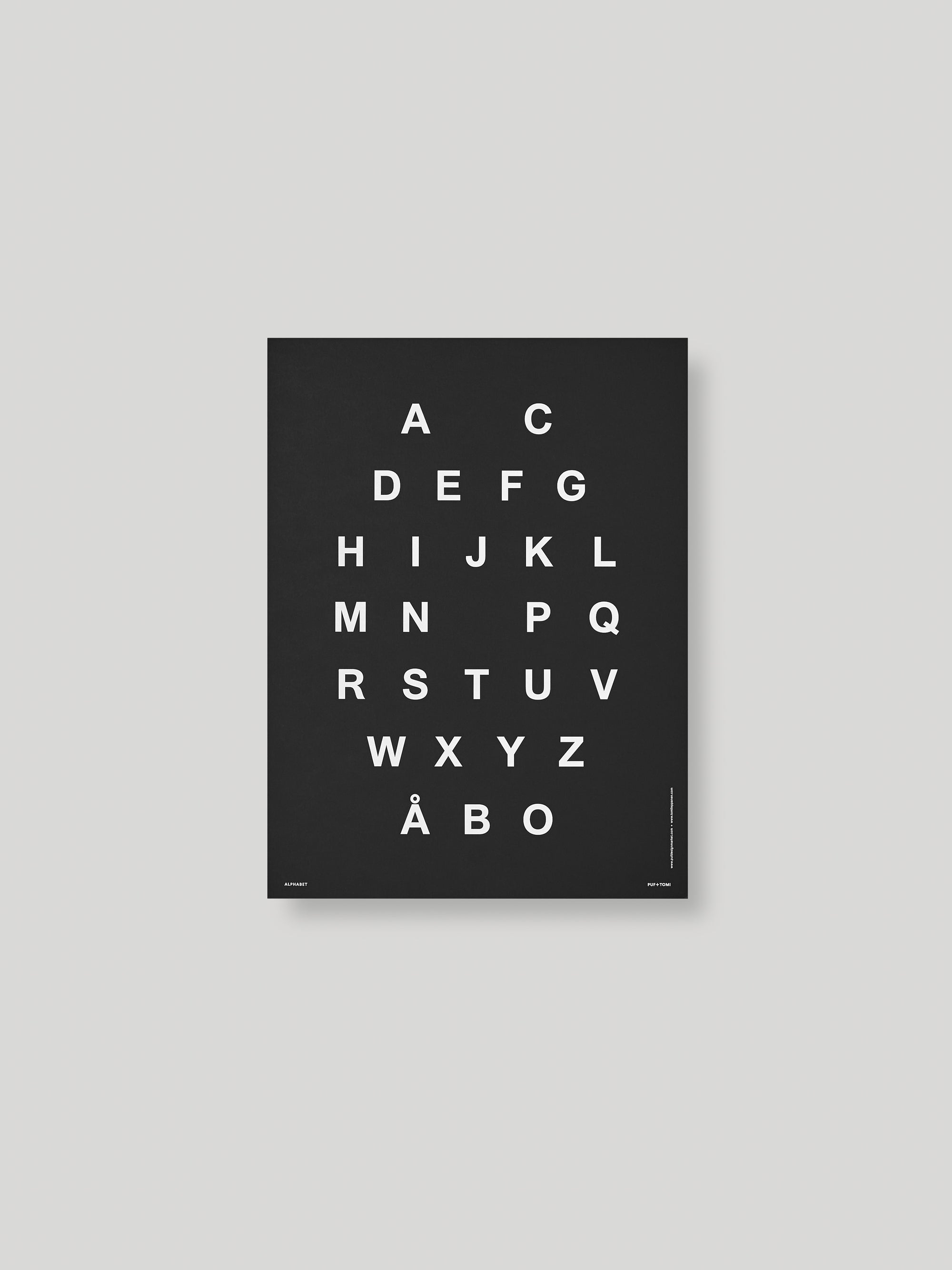 ALPHABET JULISTE - BLACK