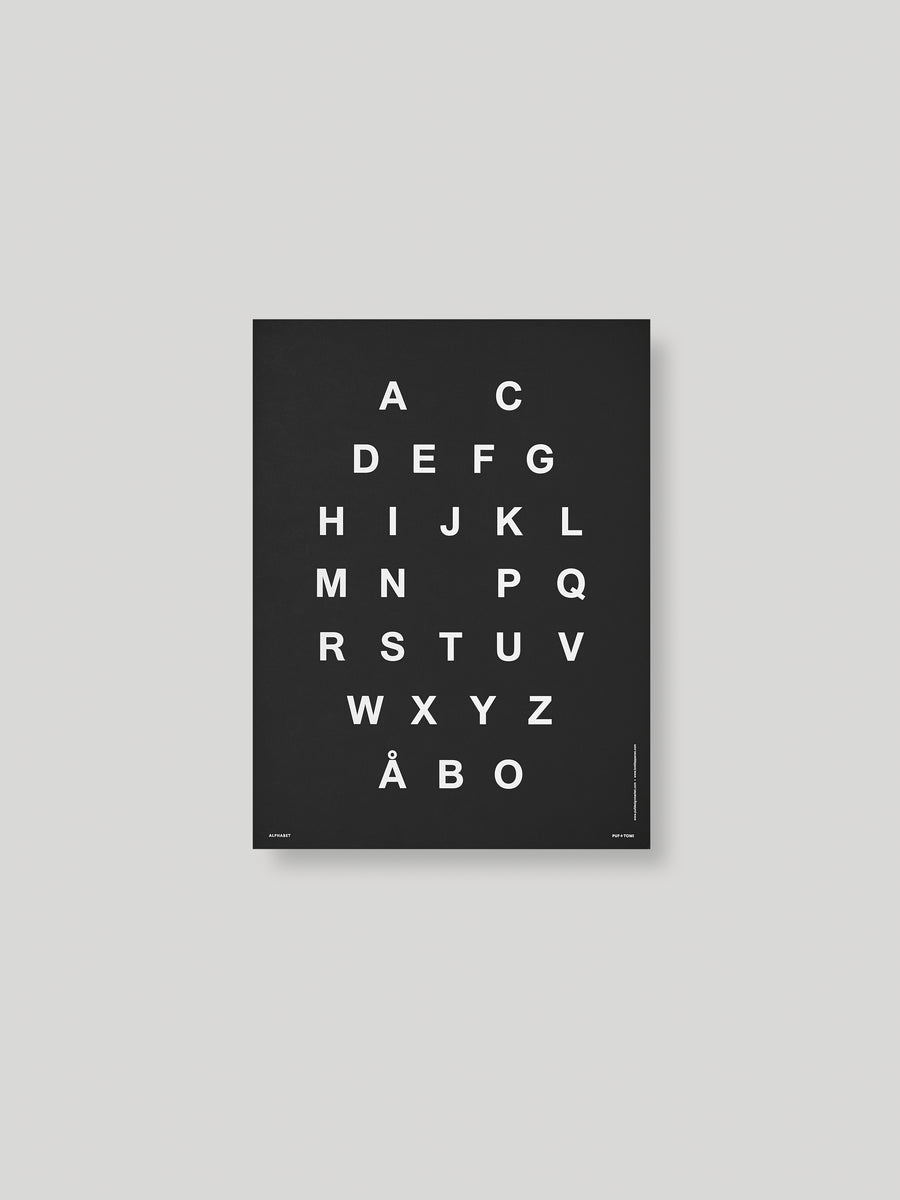 ALPHABET JULISTE - BLACK