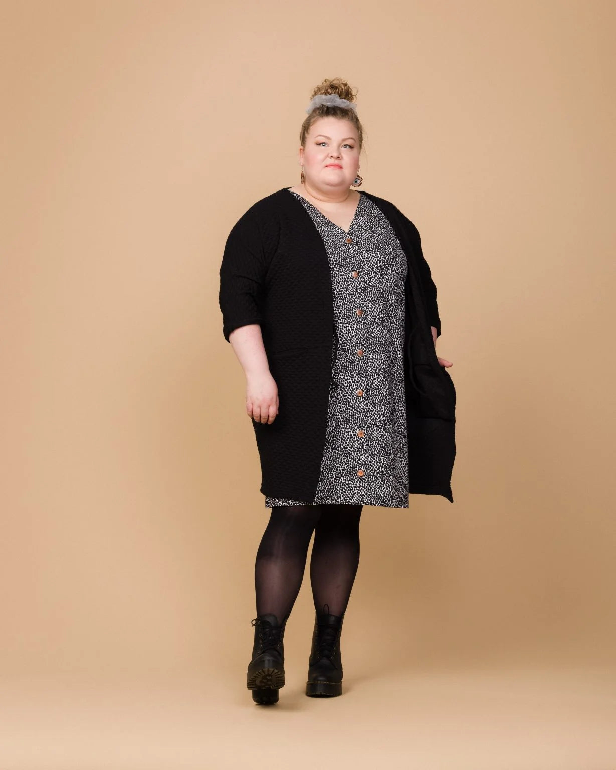 Bubble Oversize Takki - Musta