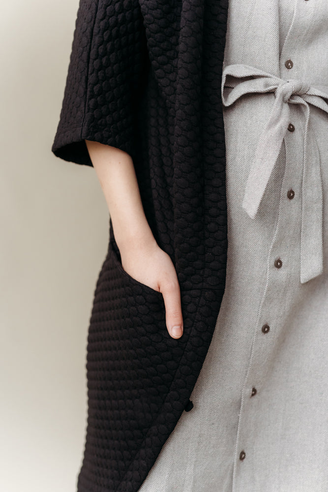 Bubble Oversize Takki - Musta