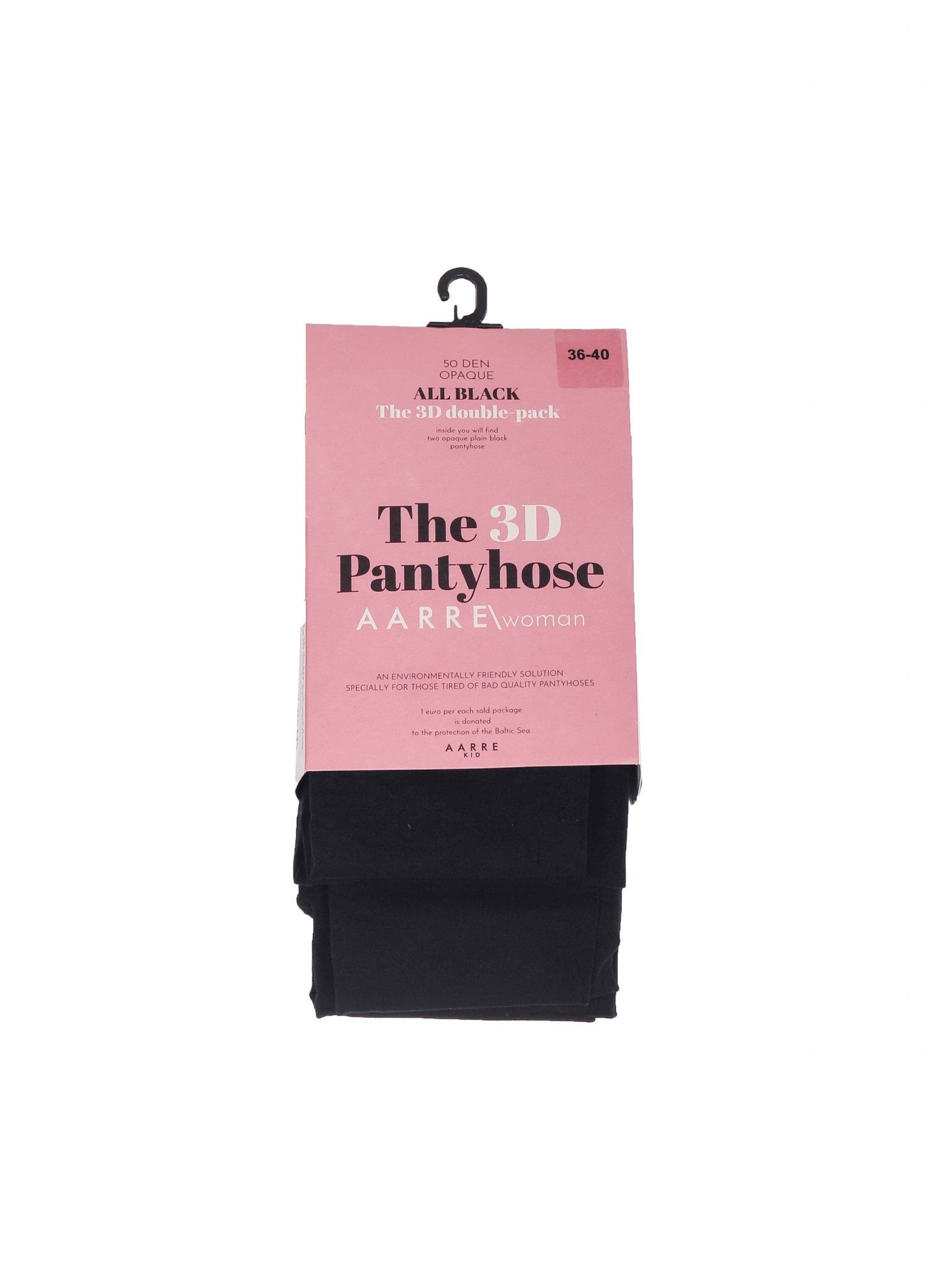 The 3D Pantyhose 50den - Black (2 pack)
