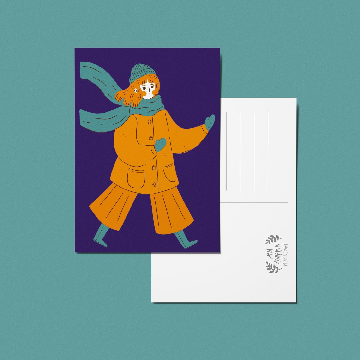 Mia Minerva - Postikortti