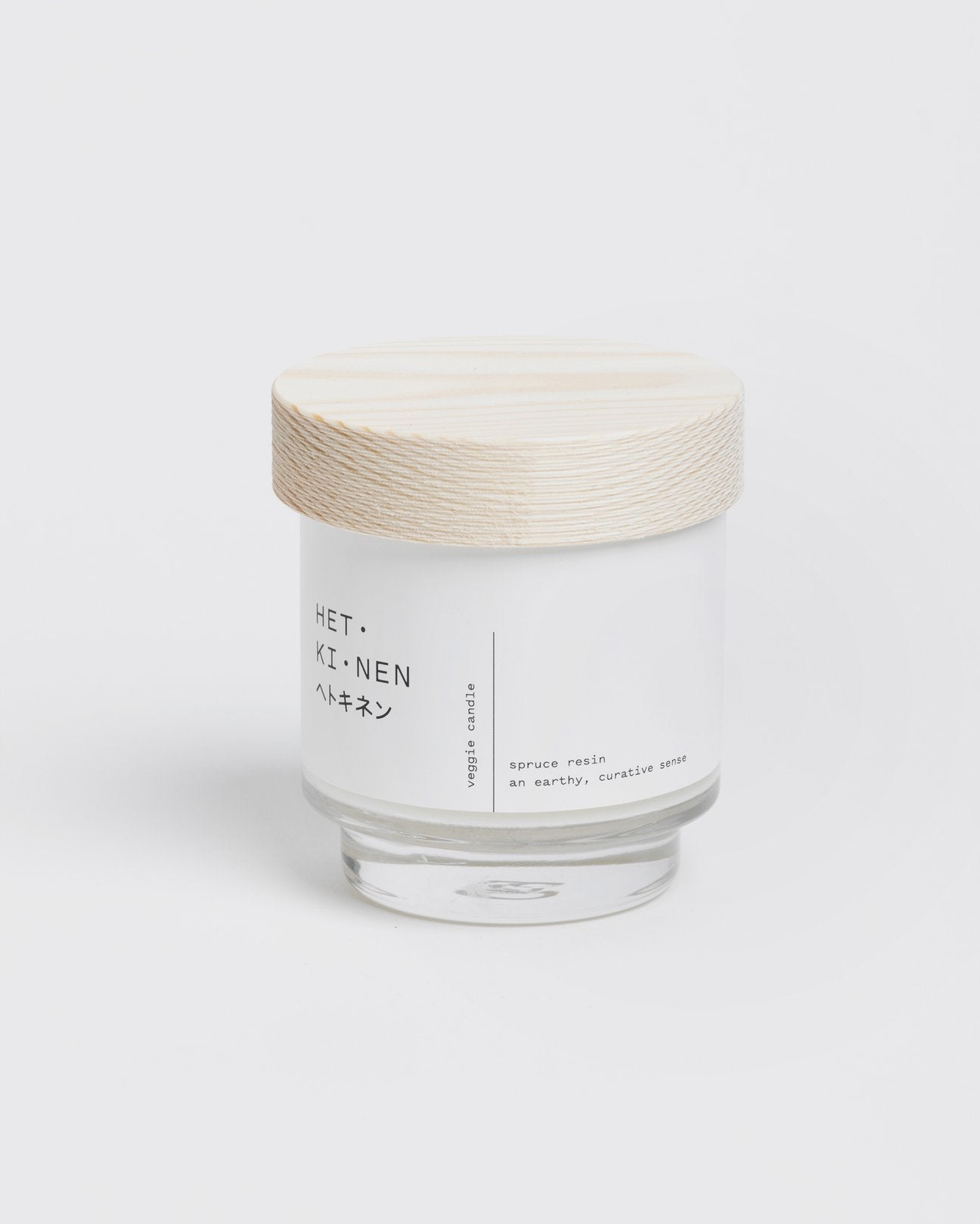 Veggie candle spruce resin round