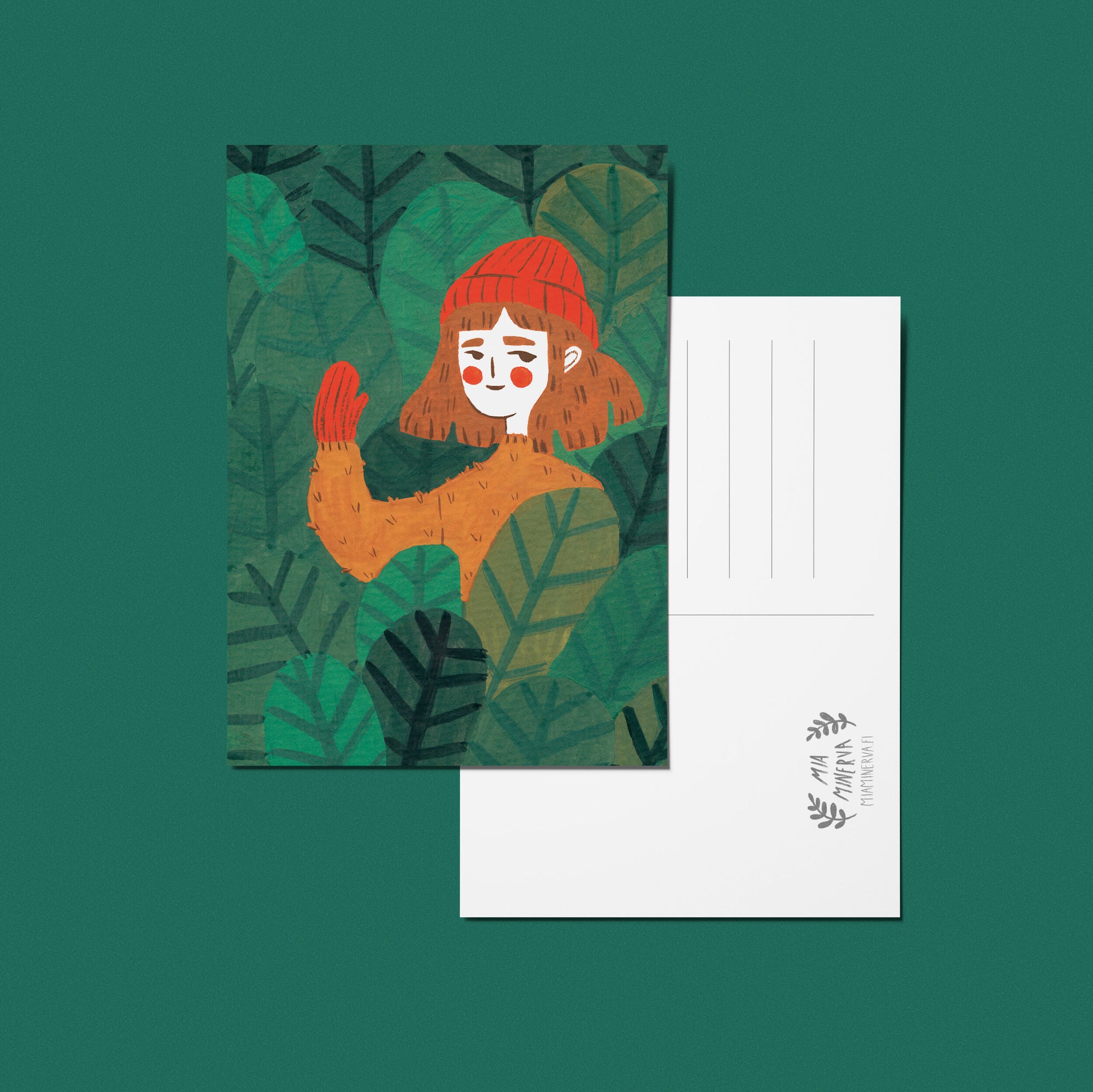 Mia Minerva - Postikortti