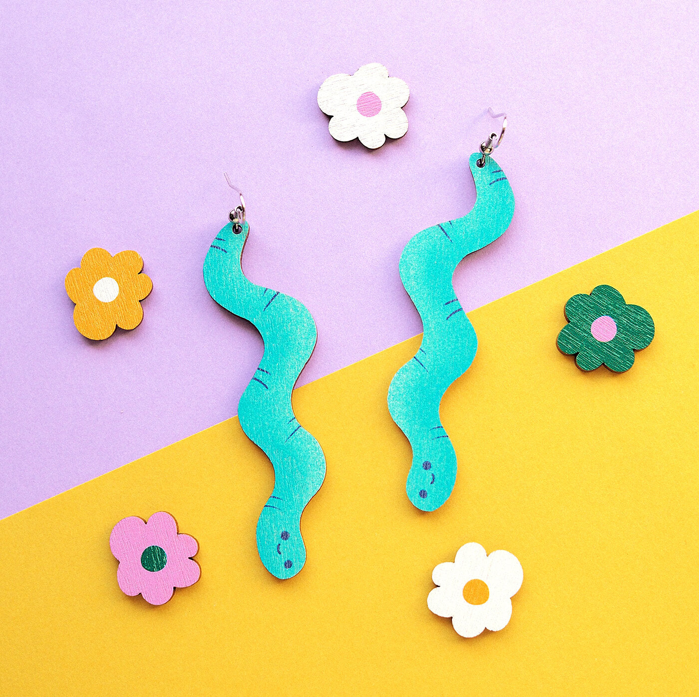 Turkoosit Madot - korvikset