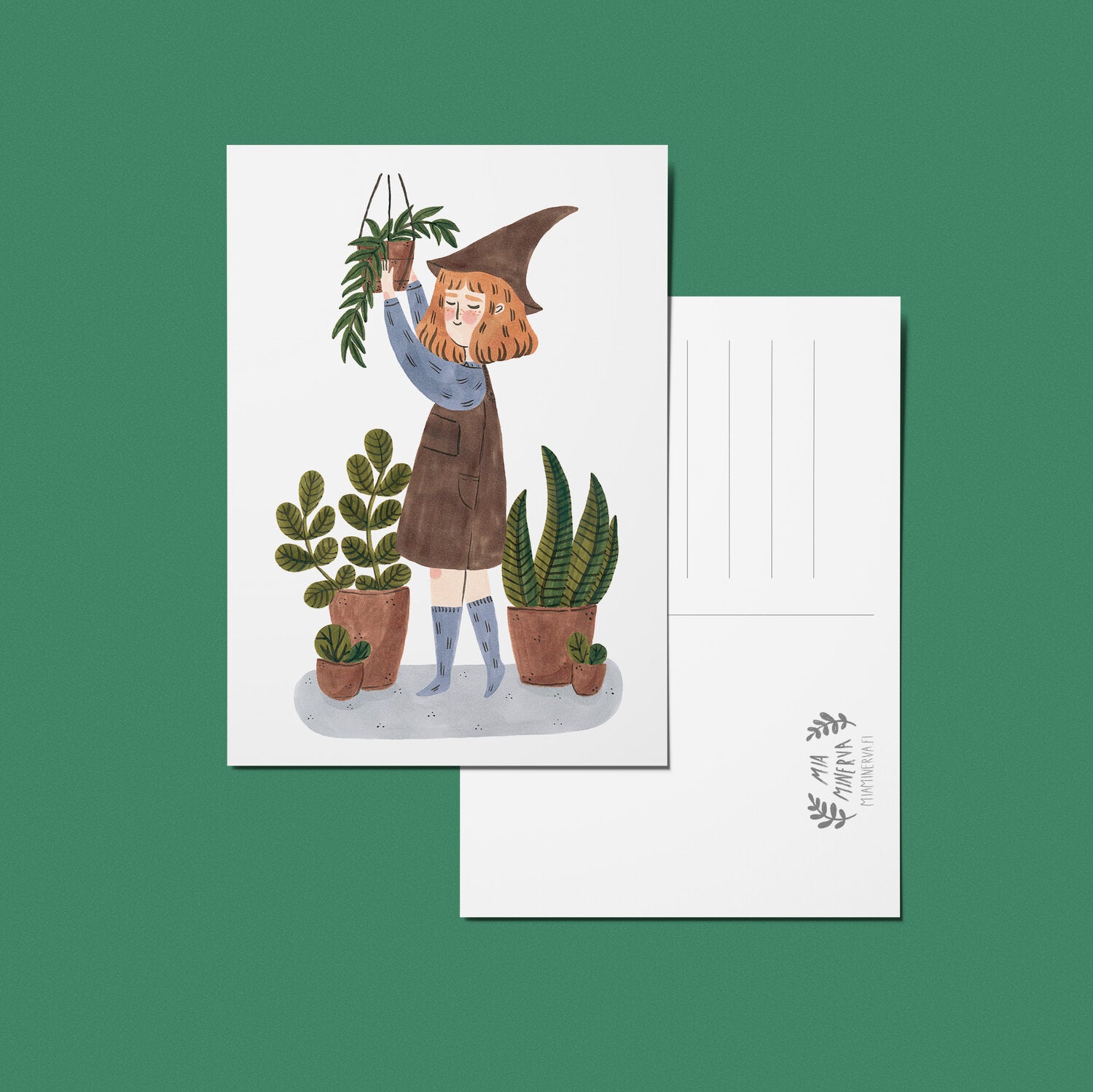 Mia Minerva - Postikortti