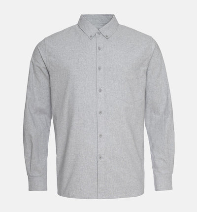 Button Down Shirt - Melange Grey