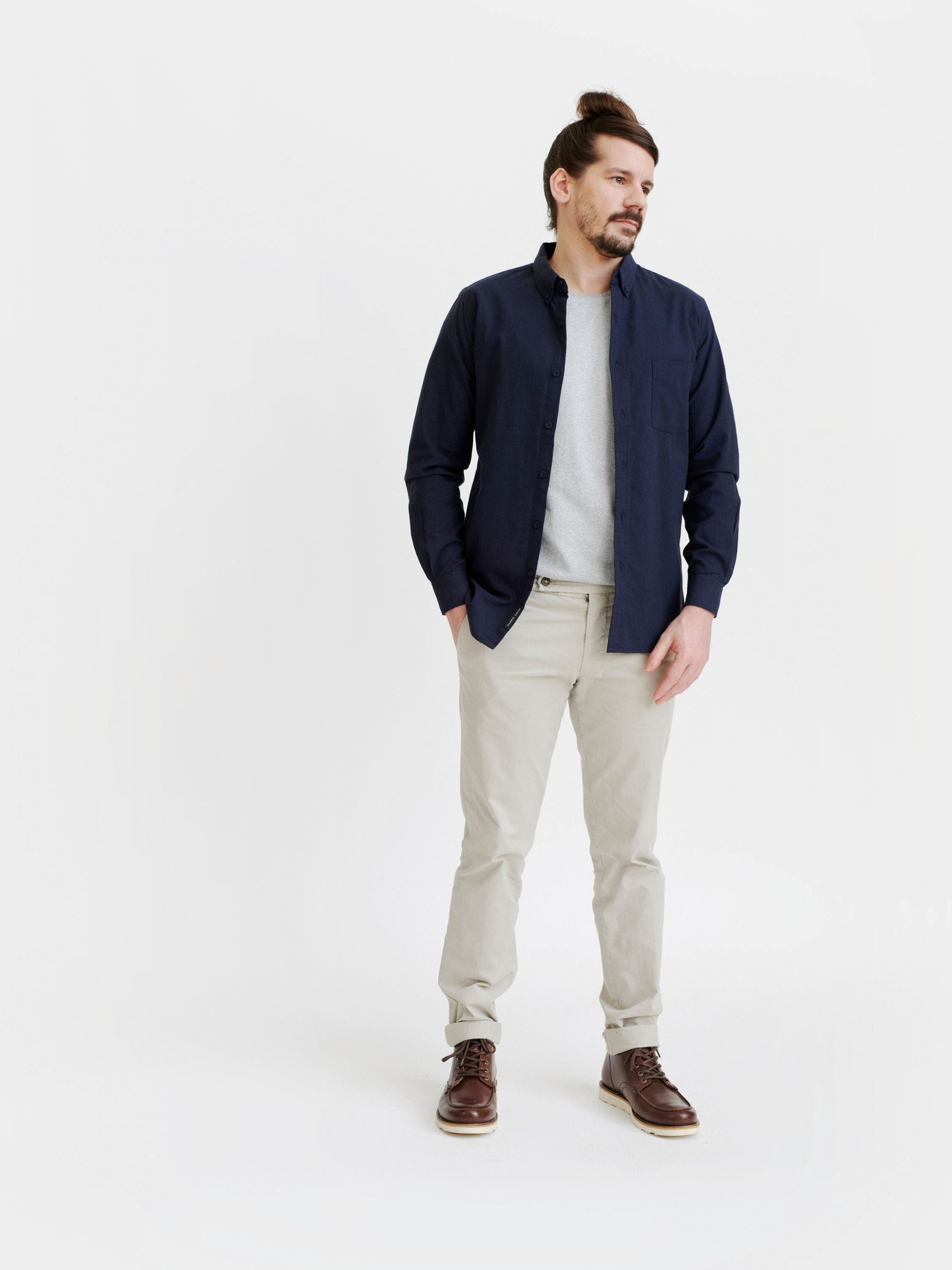 Button Down Shirt - Solid Navy