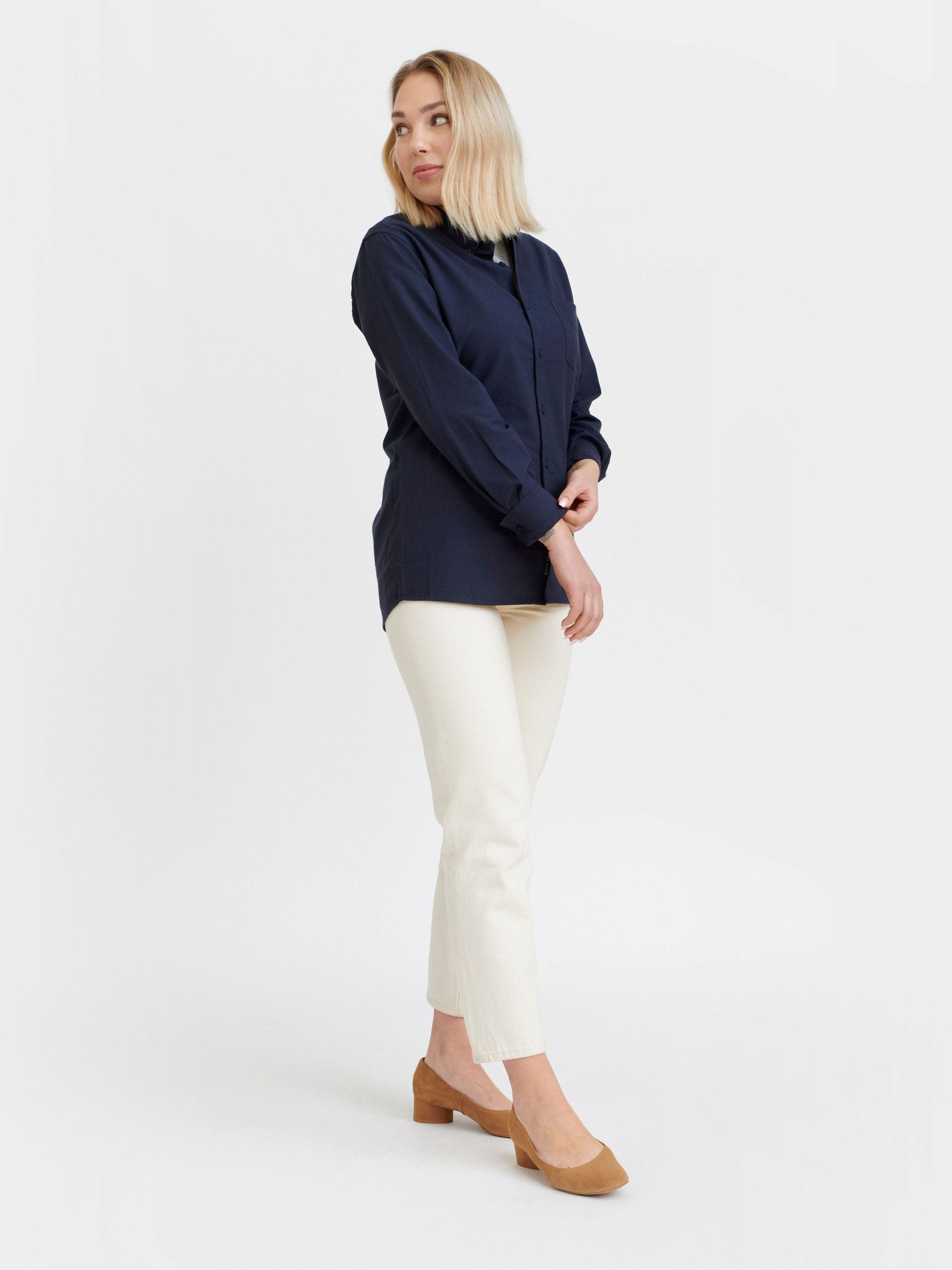 Button Down Shirt - Solid Navy
