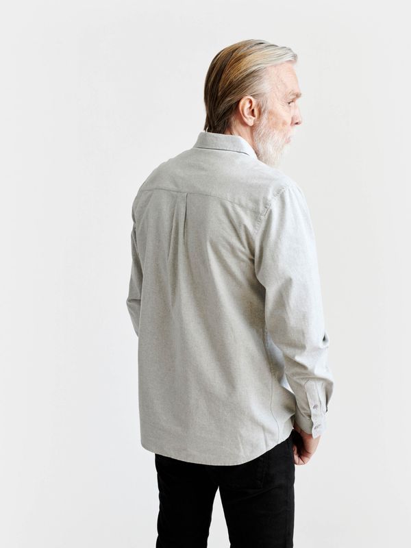 Button Down Shirt - Melange Grey