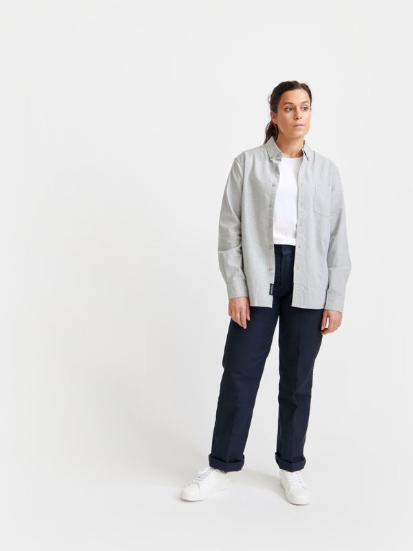 Button Down Shirt - Melange Grey